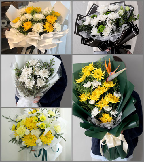 湖北黄冈市黄梅县新开镇皇府埒村白事花束代送